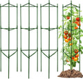 4-Pack 48-Inch Adjustable Tomato Cages, Heavy-Duty Metal Plant Support Trellis for Garden and Pots, DIY Tomato