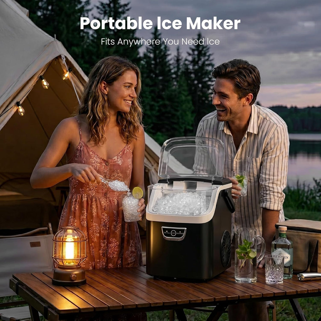 Nugget Ice Makers Countertop, 35lbs/Day Crushed Ice Machine