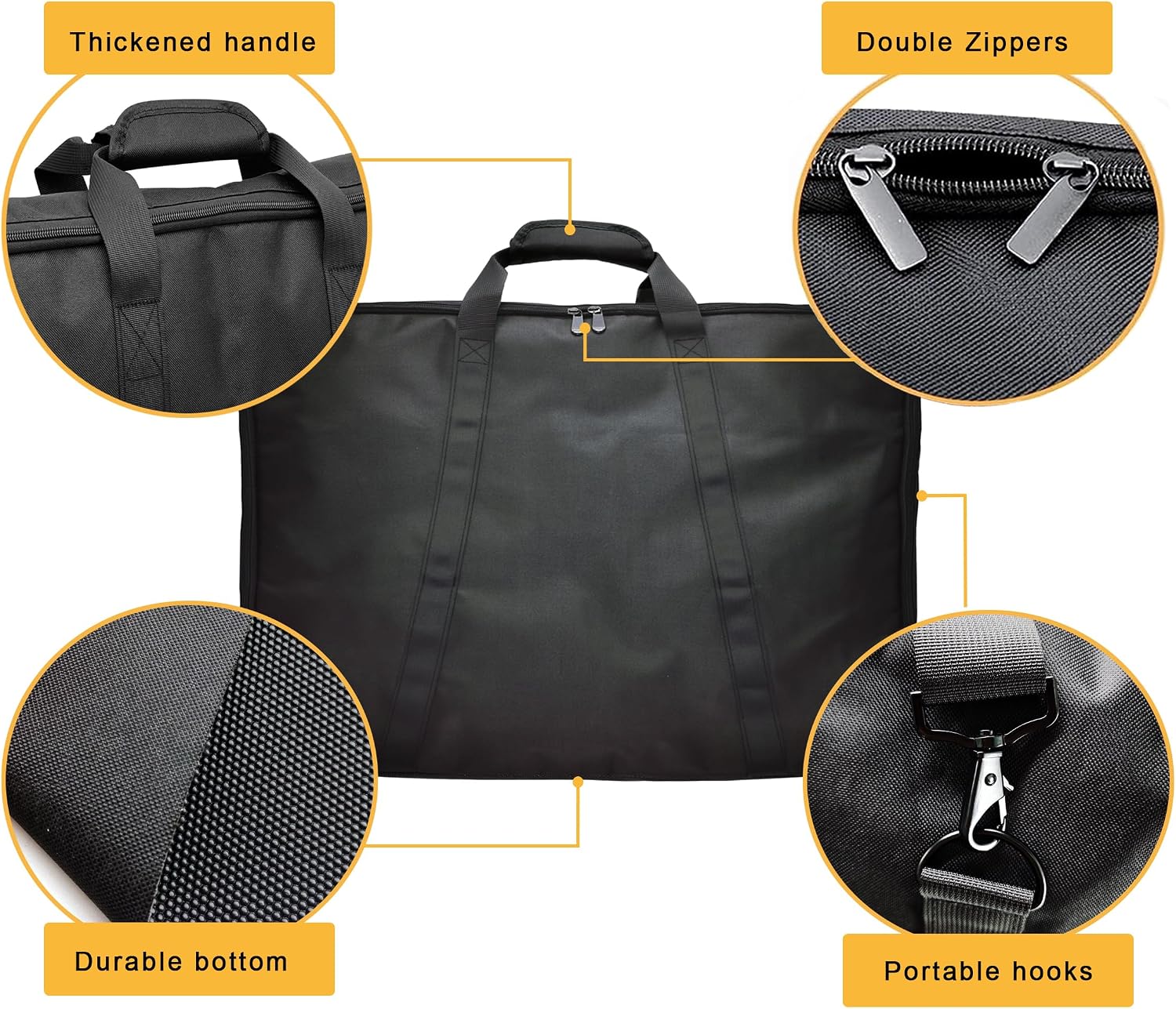 40" Dog Playpen Storage Bag, Suitable for Foldable Exercise Pet Playpens, Dog Fence Travel Bag with Handles for