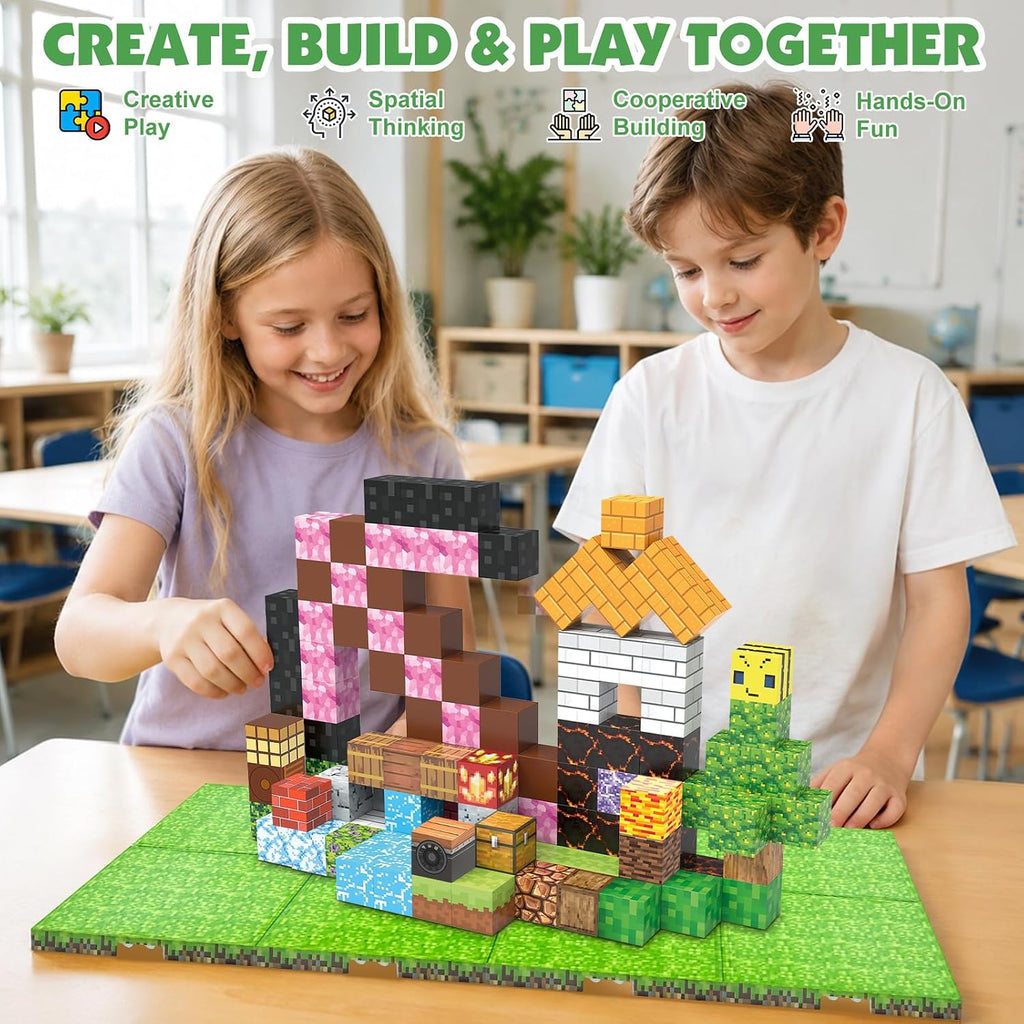 Magnetic Blocks Baseplate for Magnetic Building Blocks Placing, 8PCS