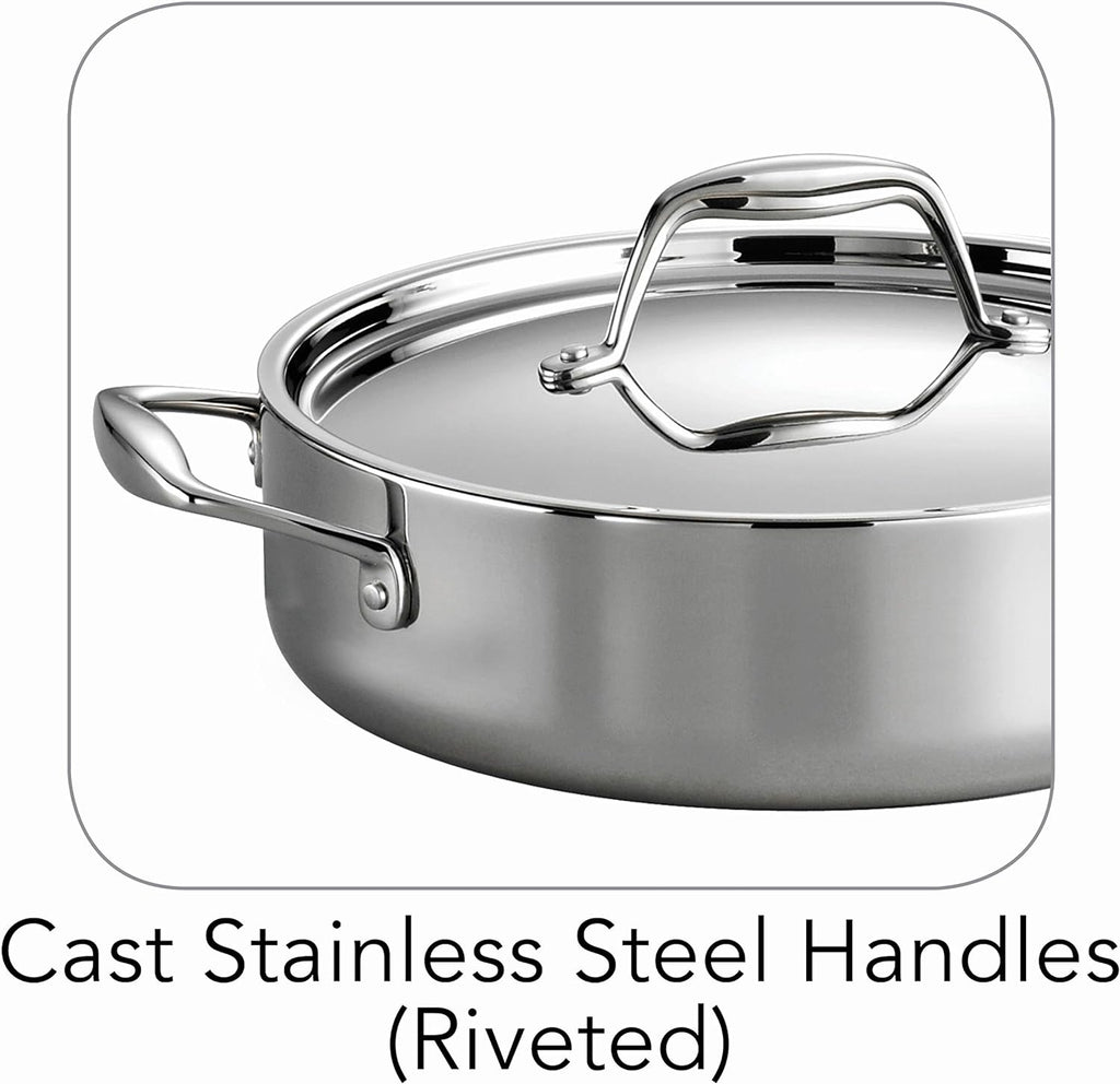 Signature Tri-Ply Clad Stainless Steel 6-Quart Braiser Pan