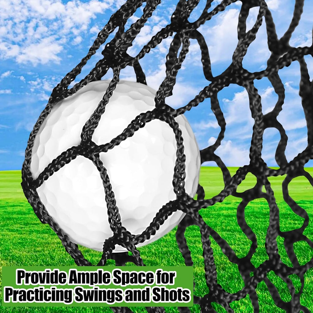 Golf Practice Net, 10Ft/15Ft/20Ft Golf Hitting Nets Heavy Duty Nylon Golf Netting for Garage Backyard