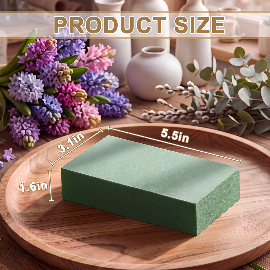 6 Pack Floral Foam Blocks, 5.5"x3.1"x1.6"