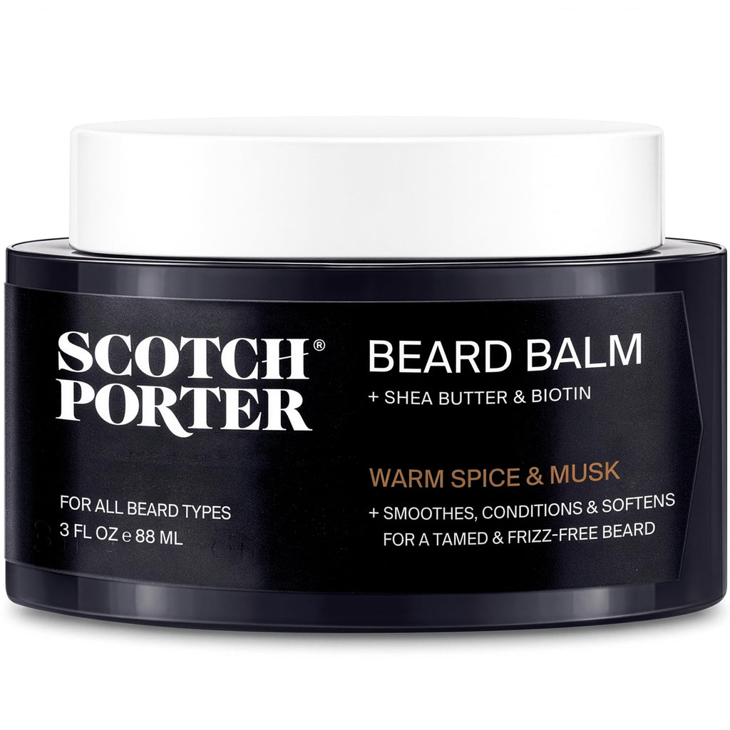 Conditioning Beard Balm for Men, Warm Spice & Musk