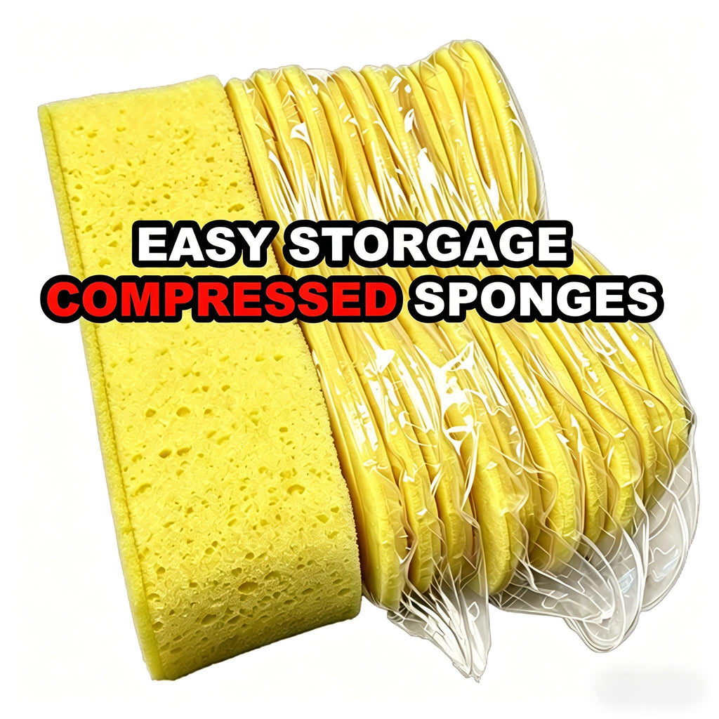 Car Wash Sponges, 10 Pack, Extra Large, Yellow