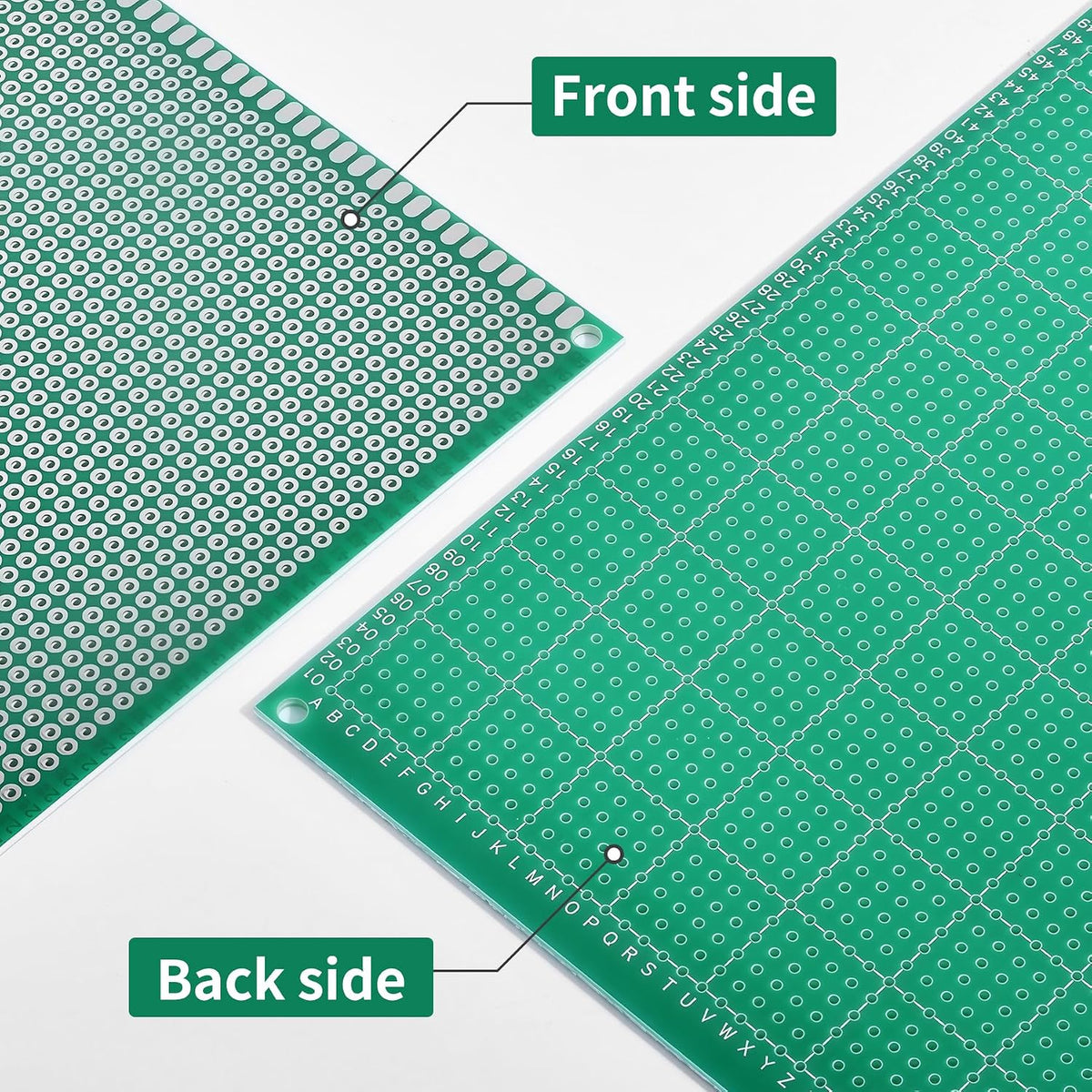 5 Pcs PCB Board, 8x12cm, Tinned Through Holes, Solder-able