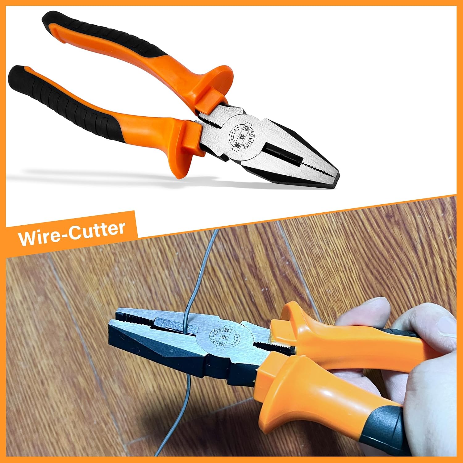 4-Piece Large Pilers and Wrench Set,10 Inch Groove Joint Pliers and Adjustable Wrench with 8 Inch Long Nose and
