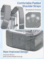 17" Clear Backpack for School, Large Clear Bookbag with Accessories