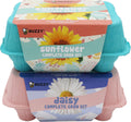 Seeds Flower Starter Kit 2-Pack - Egg Carton Eco-Friendly Pots - Complete Indoor Gardening Kit with Seeds, Coconut