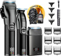 Novah Professional Barber Clippers and Trimmer Set - Foil Shaver Professional Hair Clippers for Men, Mens Cordless