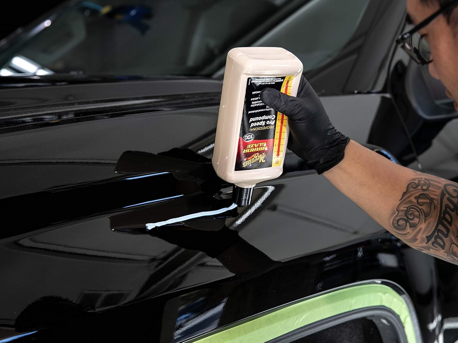 Professional M100 Pro Speed Compound, 32oz | Fast-Cutting Rubbing Compound for Cars, Offers Heavy Scratch & Swirl