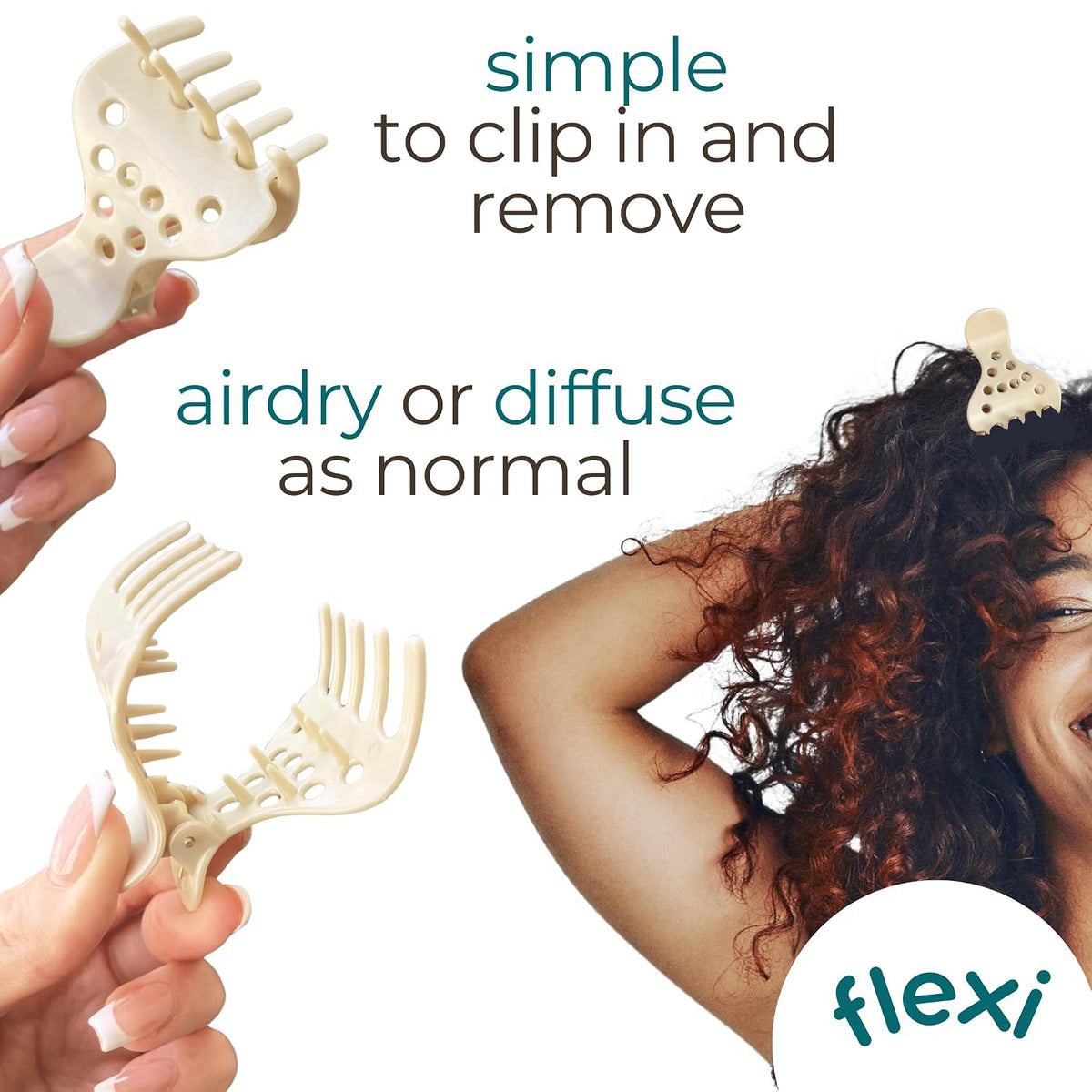 8-Pack Root Lifting Hair Clips - Volumizing Curl Clip Set