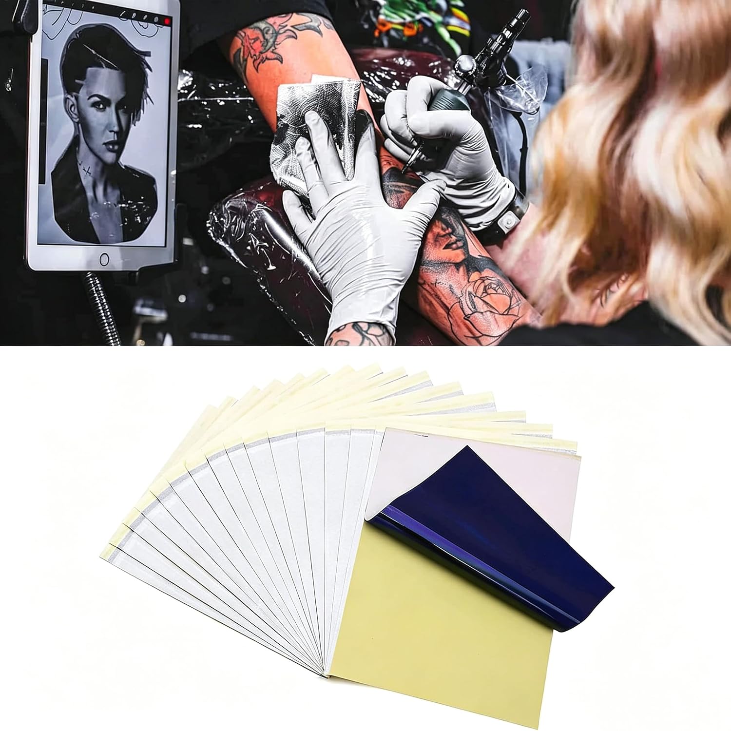 Tattoo Transfer Paper 50Pcs Tattoo Stencil Paper Printer