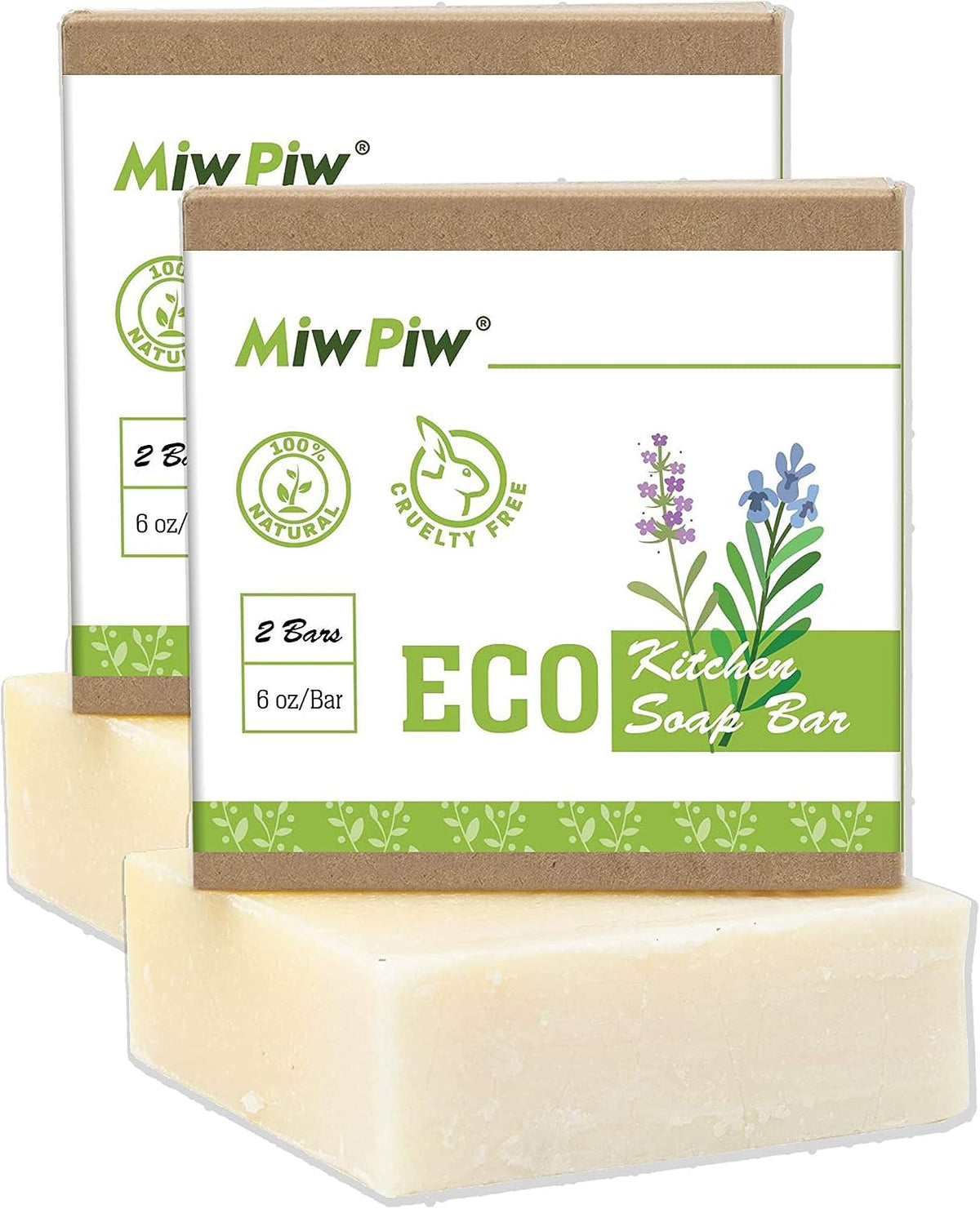 Dish Soap Bar 2PCS Dishwashing Solid Soap Eco Friendly Kitchen