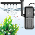 Submersible Aquarium Filter, Adjustable Flow with Aeration System