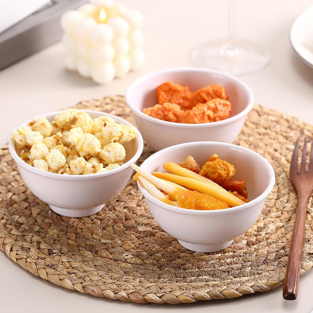 36 Pcs Soup Bowls Unbreakable Cereal Salad, 10 oz, White