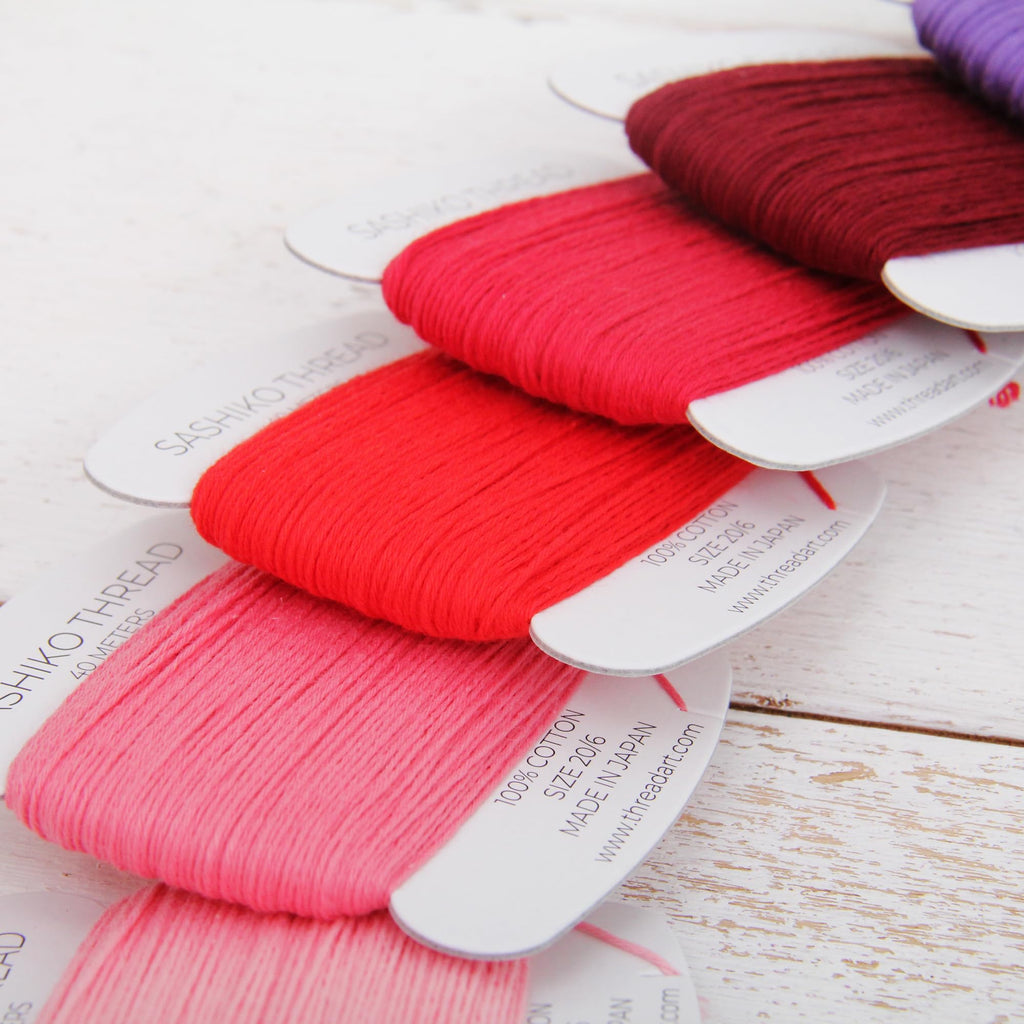 Sashiko Thread - 100% Cotton 20/6 - Color Red 115