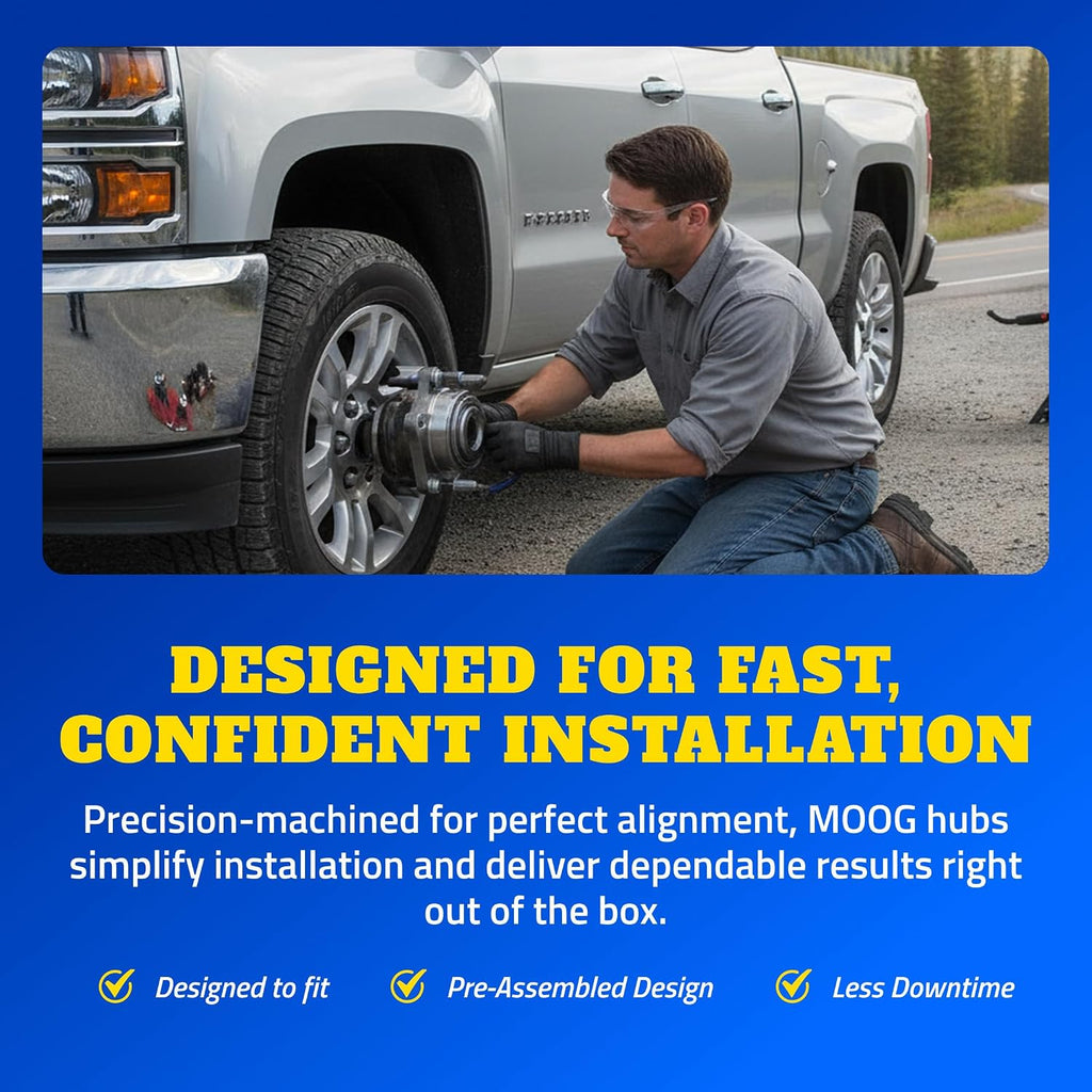 MOOG 515079 Wheel Bearing and Hub Assembly for Ford F-150