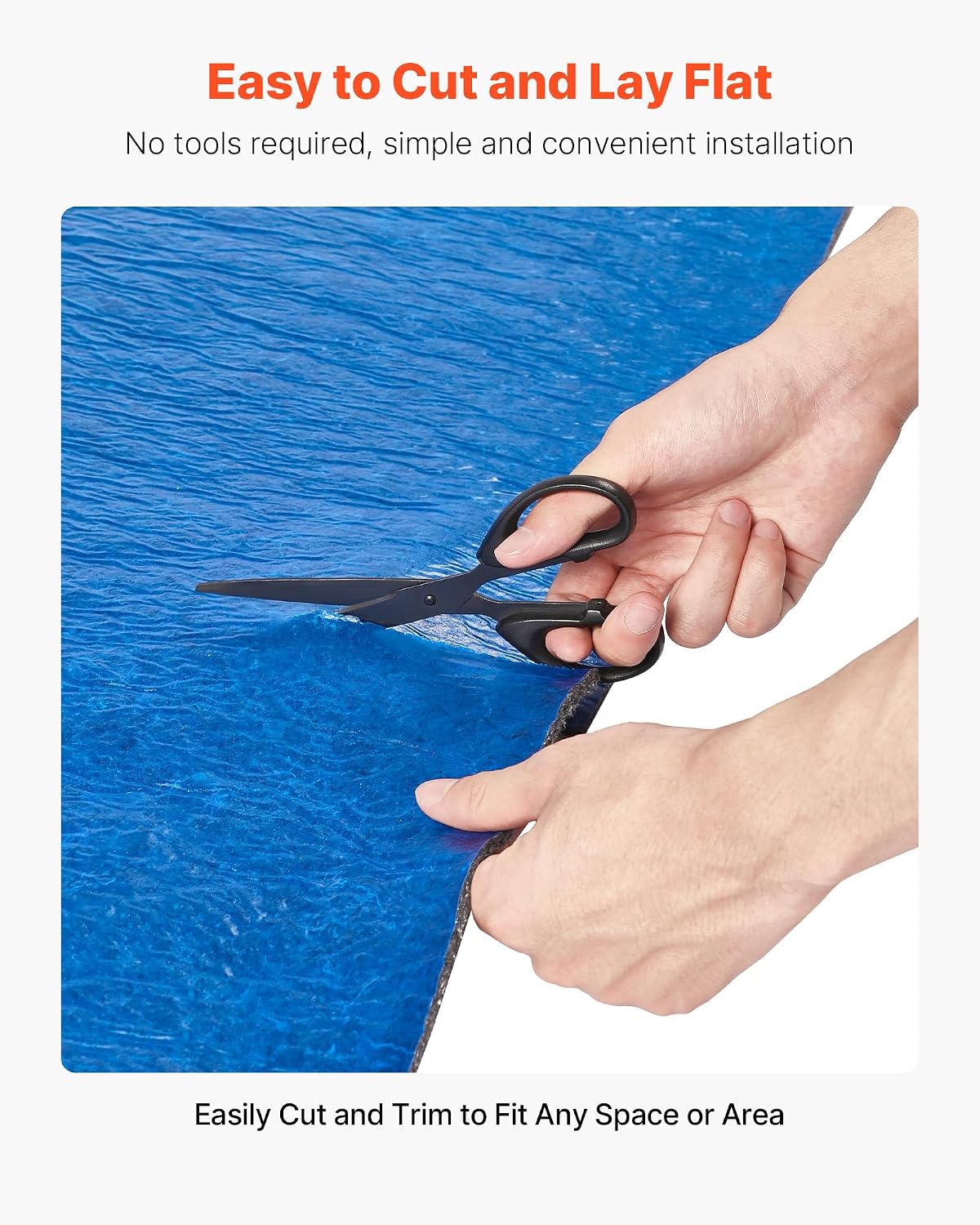 Floor Underlayment 200 sq. ft/Roll, 3 mm Thick Laminate Flooring Padding with Attached Vapor Barrier, Heavy Duty