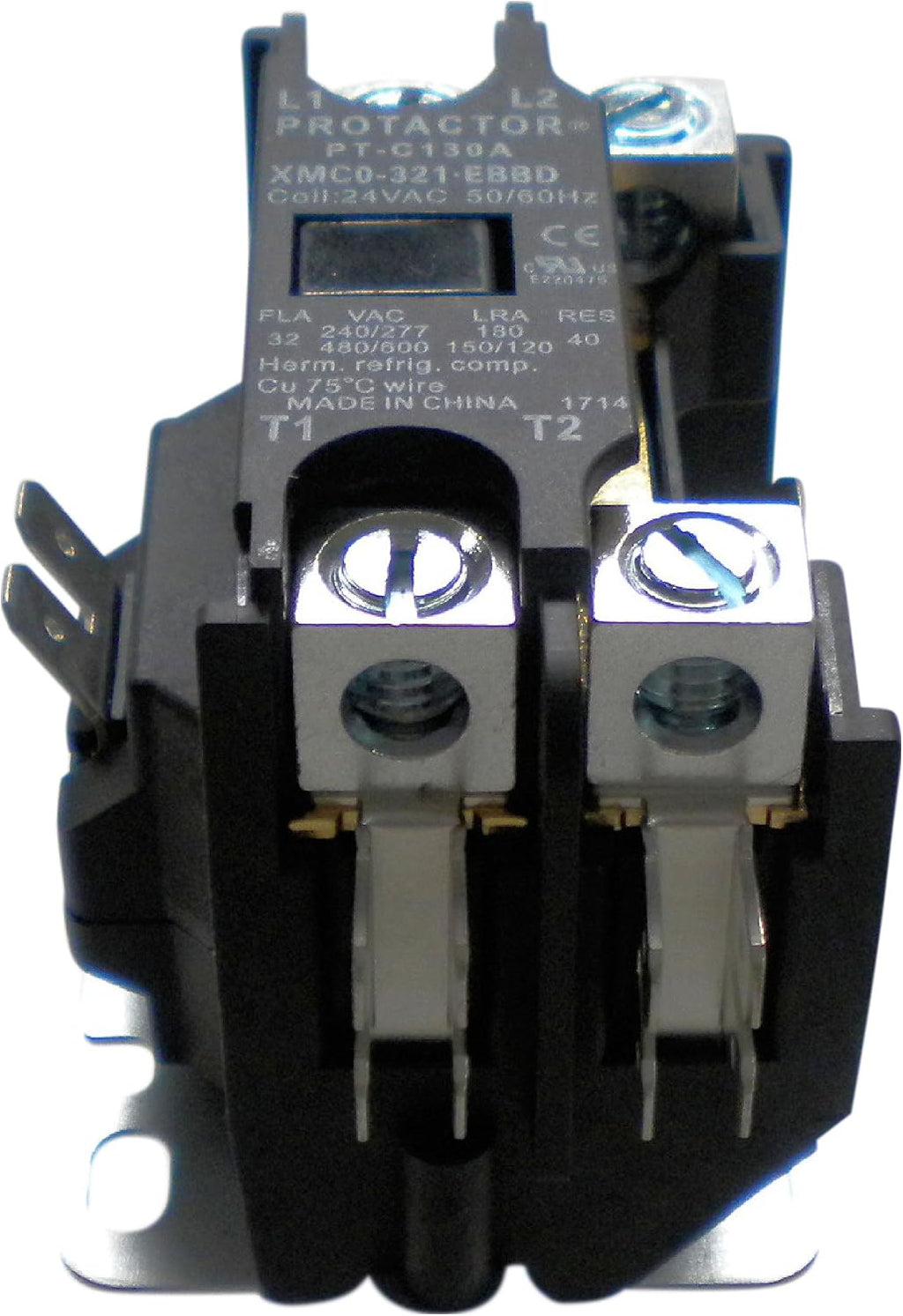 1 Pole 32 AMP Heavy Duty Enclosed AC Contactor | Replaces Virtually All Residential 1 Pole Models Rated at 32 Amps or