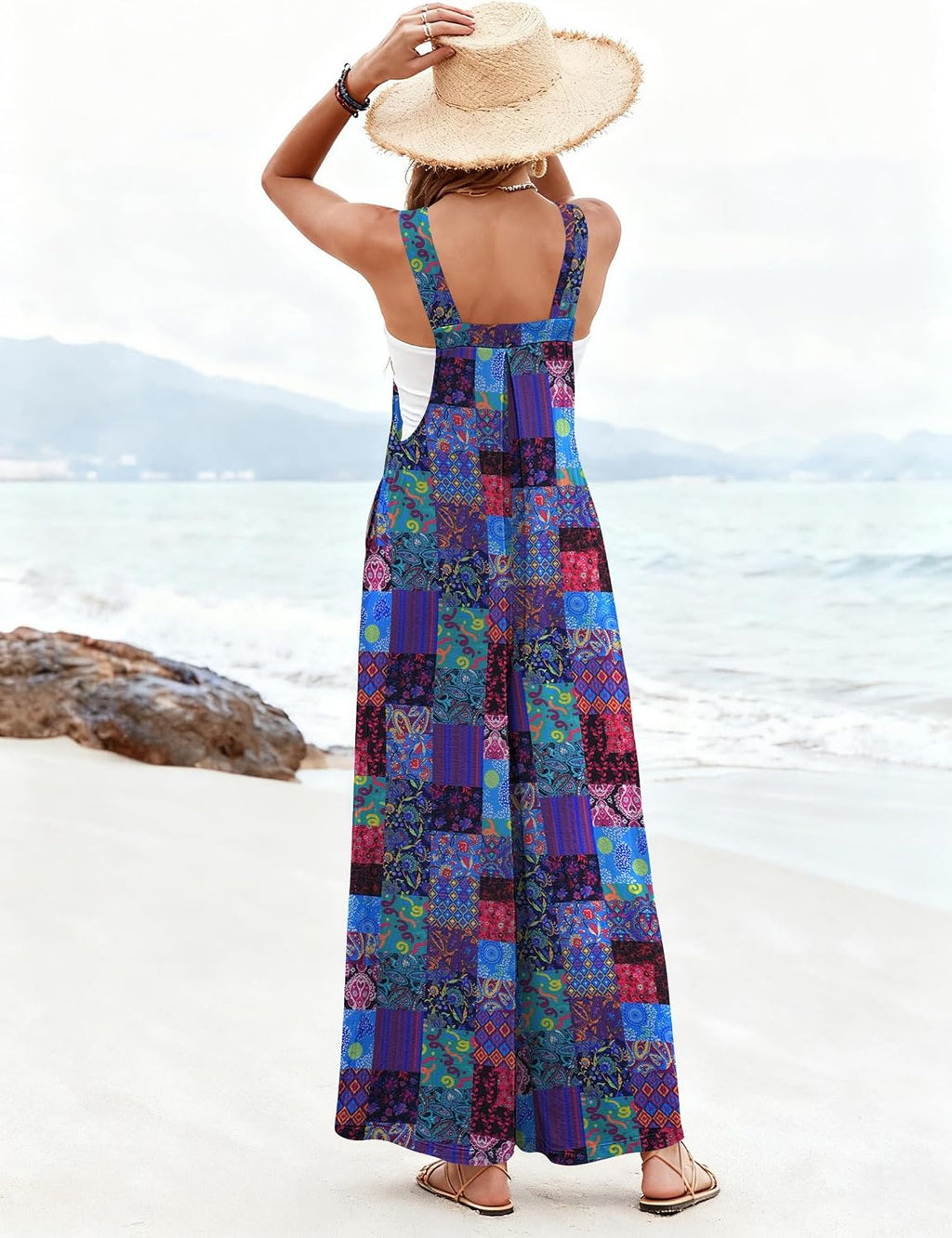 Women's Overalls Boho Summer Jumpsuits Cute Casual Outfits Rompers