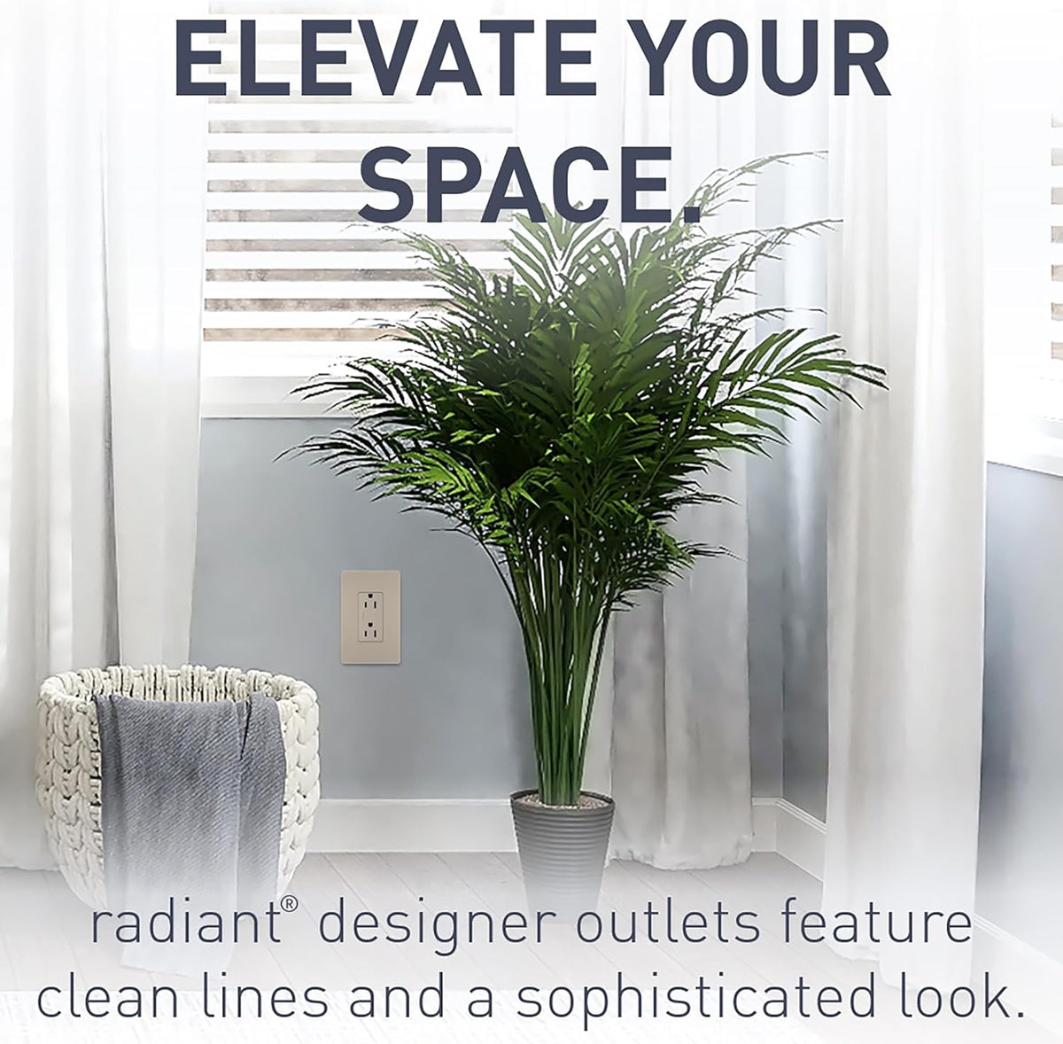Legrand Radiant 15 Amp Tamper Resistant Decorator Outlet Nickel 1 Pack