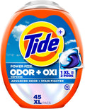 Odor Defense + Oxi Laundry Detergent Pacs, Original Scent, 45 Count, Advanced Odor + Stain Fighter