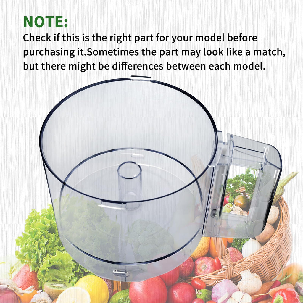 112203 Food Processor Bowl 3 Quart Compatible with Robot Coupe R2 Work Bowl