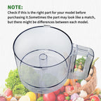 112203 Food Processor Bowl 3 Quart Compatible with Robot Coupe R2 Work Bowl