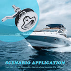 Boat Cam Latch, Marine 316 Stainless Steel Boat Hatch Latch with Back Plate, Flush Pull Handle & Adjustable Arm Includes Installation Screws Marine Hatch Deck Hardware for Ships, Yachts, RVs 1pcs/2pcs