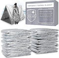 Emergency Mylar Thermal Blankets + Bonus Space Blanket - Compact & Insulated for Cold Weather - Designed for NASA