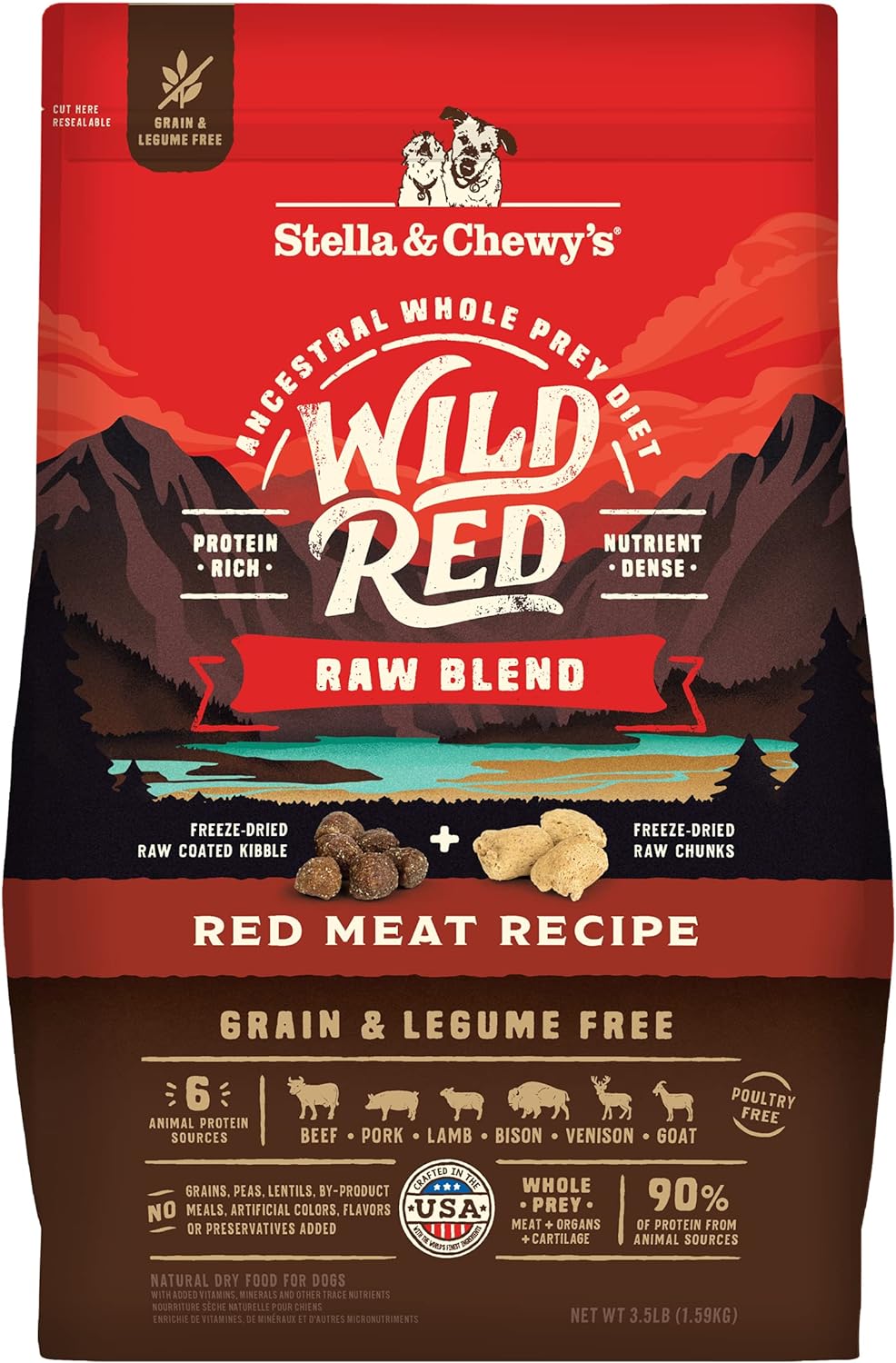 Wild Red Blend GF Red Meat Dry Dog Food, 3.5 lb