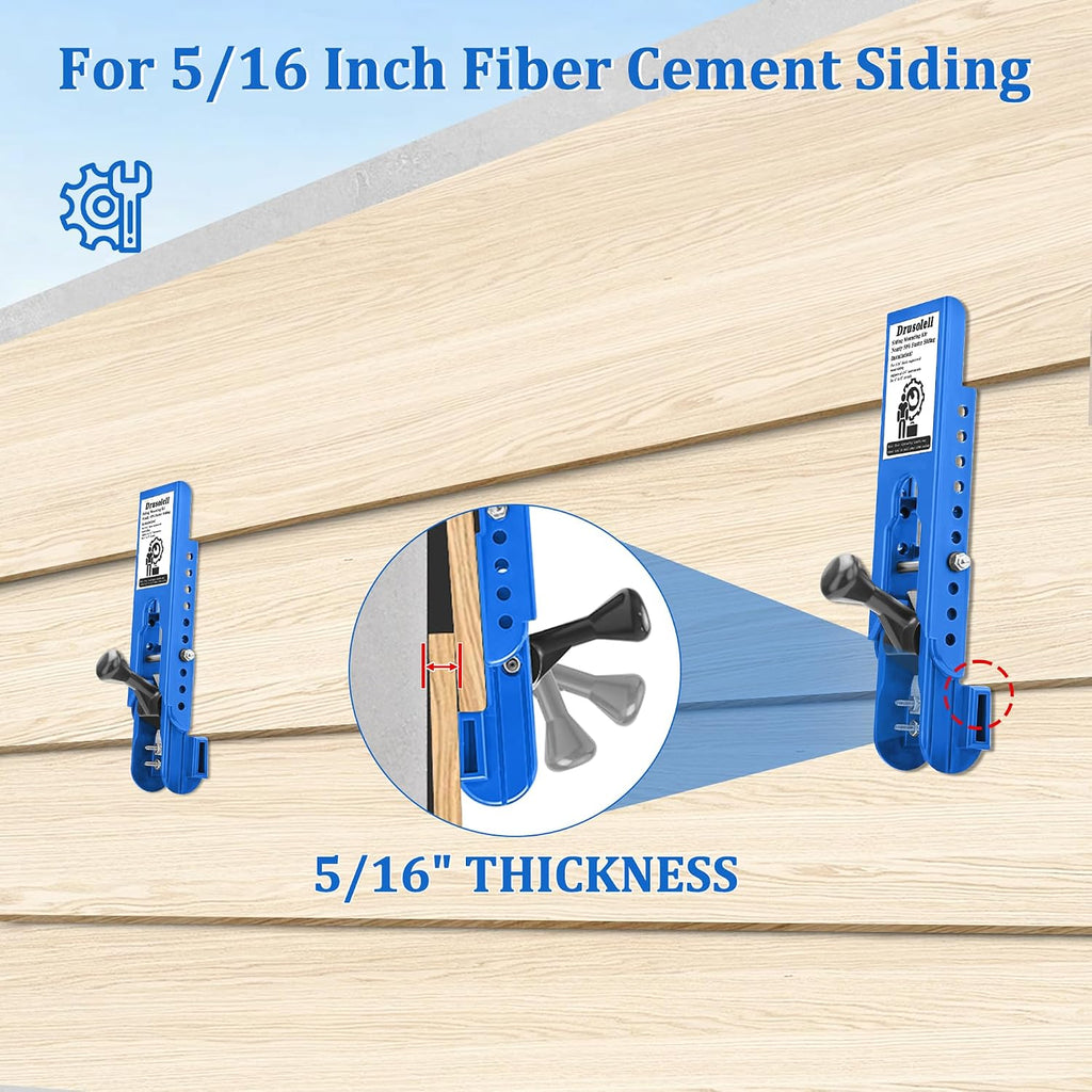 Siding Tools Compatible with 5/16- Inch Fiber Cement Siding