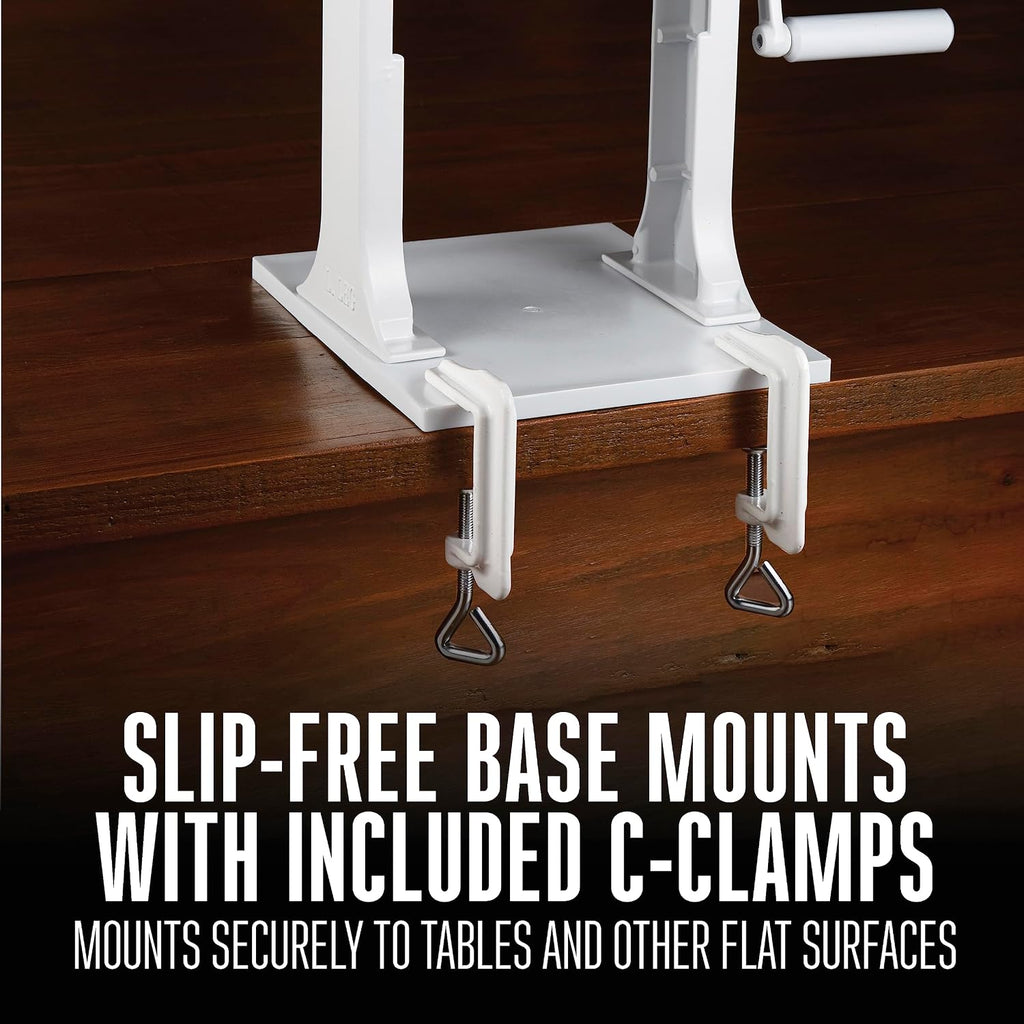 Meat Tenderizer Tool & Heavy Duty Cuber, Quick and Easy Manual Operation For Cuts Up To 4.5” Wide x .75” Thick