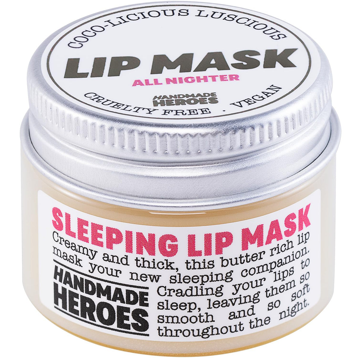 100% Natural Lip Butter Sleeping Lip Mask, Overnight Lip Moisturizer and Conditioner for Dry Lips. Intensive Lip Balm