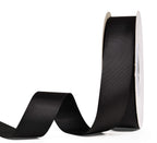 Black Grosgrain Ribbon 1 Inch Continuous 25 Yards