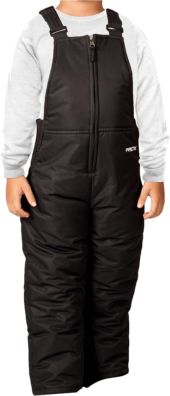 Infant/Toddler Chest High Snow Bib Overalls, Black, 4T