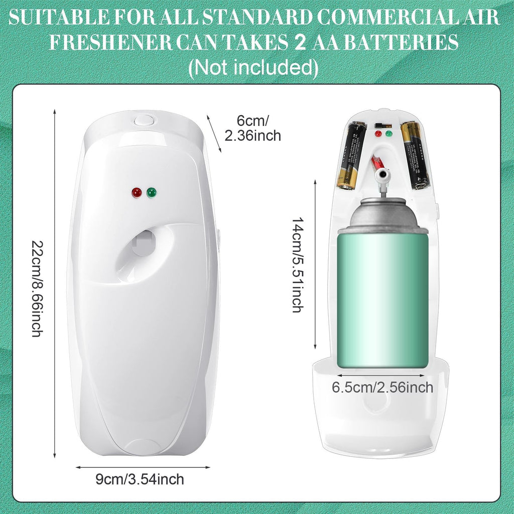12 Pcs Automatic Air Freshener Spray Dispenser, White
