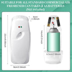 12 Pcs Automatic Air Freshener Spray Dispenser, White