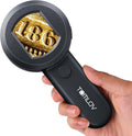 P10 Microscope for Adults Kids, Handheld Coin Magnifier with Light for Error Coins, Portable Trichome Magnifying