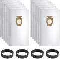 12 Bags + 4 Belts Vacuum Bags Compatible with Kirby Vacuum Cleaner Bags, Solid Cloth Dust Bag Fit All Kirby