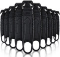 10 Pcs Safety Box Cutter with Concealed Blade Opener, Black