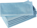 6 Pack Microfiber Glass Cleaning Cloth, 16 Inch X 16 Inch, Lint Free Quickly Clean Window, Glasses, Windshields