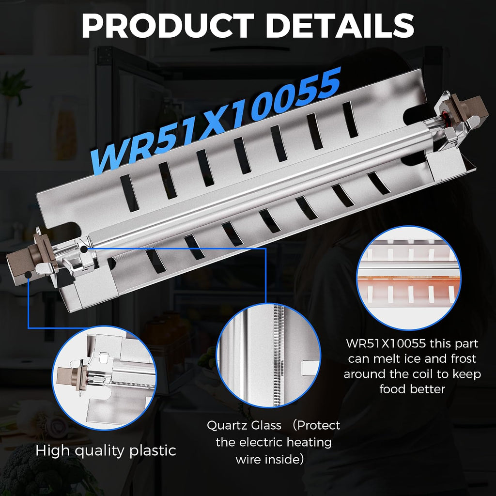 Romalon WR51X10055 Refrigerator Defrost Heater Kit