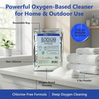 Sodium Percarbonate Powder 5 lbs – Non-Chlorine Oxygen Bleach Alternative & Stain Remover – Multi-Purpose Cleaner for