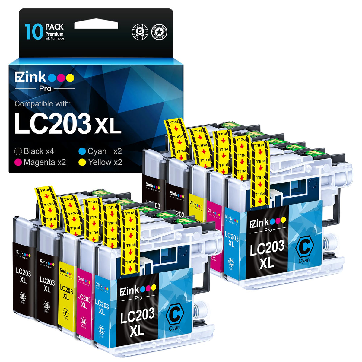 LC203XL Replacement for Brother LC203XL LC201XL Ink Cartridges
