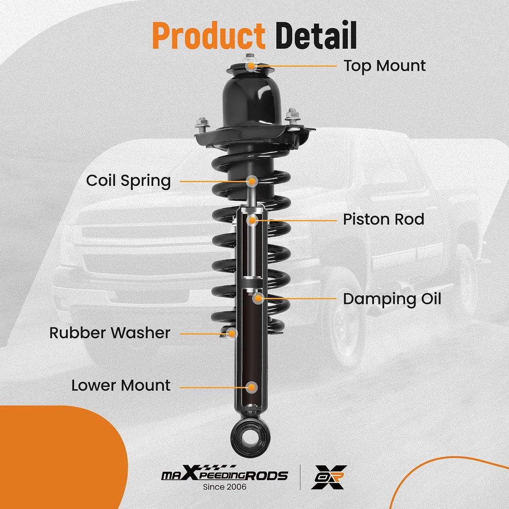 maXpeedingrods 2Pcs Rear Struts for Toyota Corolla 1.8L L4 2014-2019