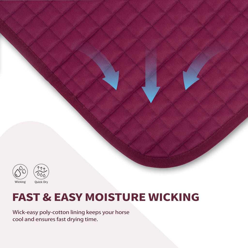 All-Purpose Square Quilted Western Saddle Pad, Horse Saddle Pad