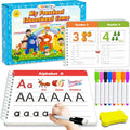 Preschool Kindergarten Workbooks, Learning Toys for 3 4 5 Year Old Gifts | Number Letter Tracing, Coloring Activity