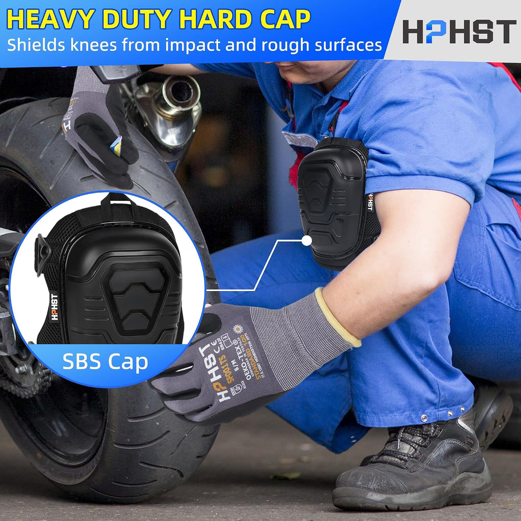 Professional Heavy-Duty Work Knee Pads with Gel & Foam Cushion – Slip-Resistant Support for Construction, Flooring